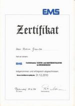zertifizierung von elektroeinbaugerten Badenwrttemberg